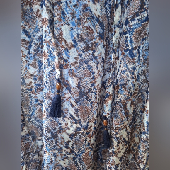 NWT Becca Womens Swimwear Cover Up Tunic Snake Print Size M/L - Picture 6 of 7